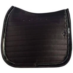 Saddle Pad DR Vincere Satin With Stones Black