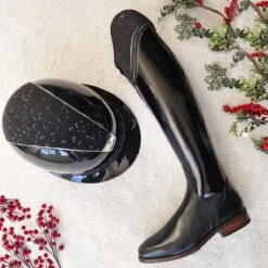 Helmet Samshield Miss Shield Glossy Crystal Leaf Chrome Silver -Equestrian Equipment Store 20221116 100417 JS