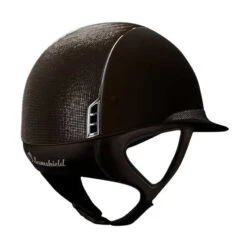Helmet Samshield Miss Shield Shadowmatt Shimmer Chrome Silver -Equestrian Equipment Store 2519 Samshield MissShieldShadowmattShimmer BrownBack