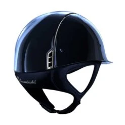 Helmet Samshield Glossy Chrome Silver -Equestrian Equipment Store 3850 Samshield Glossy BlueBack