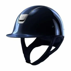 Helmet Samshield Glossy Chrome Silver -Equestrian Equipment Store 3850 Samshield Glossy BlueFront