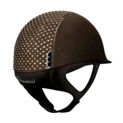 Helmet Samshield Alcantara Sparkling Chrome Silver -Equestrian Equipment Store 5632 Samshield AlcantaraSparkling BrownBack