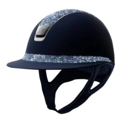 Helmet Samshield Miss Shield Shadowmatt Medley Chrome Silver 12 Helmet Samshield Miss Shield Shadowmatt Medley Chrome Silver -Equestrian Equipment Store 6035 Samshield MissShieldMedley BlueFront