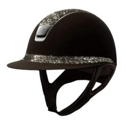 Helmet Samshield Miss Shield Shadowmatt Medley Chrome Silver 14 Helmet Samshield Miss Shield Shadowmatt Medley Chrome Silver -Equestrian Equipment Store 6035 Samshield MissShieldMedley BrownFront
