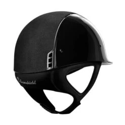 Helmet Samshield Glossy Alcantara Chrome Silver -Equestrian Equipment Store 8055 Samshield GlossyAlcantara BlackBack