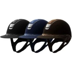 Helmet Samshield Miss Shield Shadowmatt Swarovski Flower Chrome Silver