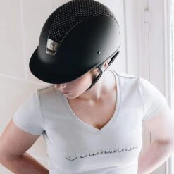 Helmet Samshield Shadowmatt Crystal Comet Chrome Silver 18 Helmet Samshield Shadowmatt Crystal Comet Chrome Silver -Equestrian Equipment Store 93805485 2989099877814608 8197958679517986816 o