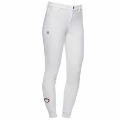 Breeches Cavalleria Toscana Line System Full Grip Jersey Kids -Equestrian Equipment Store Breeches CT LineSystemFullGrip Kids White 1