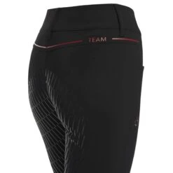 Breeches Cavalleria Toscana Team Red Stripe Full Grip -Equestrian Equipment Store Breeches CT TeamRedStripeFullGrip Black 4