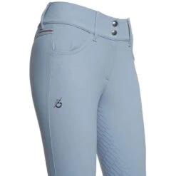 Breeches Cavalleria Toscana Team Red Stripe Full Grip -Equestrian Equipment Store Breeches CT TeamRedStripeFullGrip IceBlue 3
