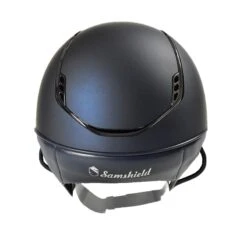 Helmet Samshield 2.0 Shadowmatt 5 SW Chrome Black -Equestrian Equipment Store Cap Samshield 2Shadowmatt5SWBlackChrome 14583 Blue 3