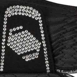 Gloves Samshield V-Skin SWAROVSKI -Equestrian Equipment Store Gloves Samshield V SkinSW BlackSilver Details