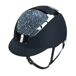 Helmet Kask Dogma Prestige Chrome Crystals Galuchat 12 Helmet Kask Dogma Prestige Chrome Crystals Galuchat -Equestrian Equipment Store Ksk 10 Kask DogmaPrestigeChromeCrystalsGaluchat Blue 1