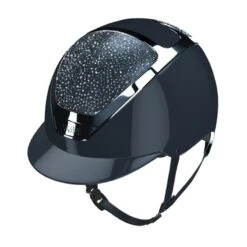 Helmet Kask Dogma Pure Shine Chrome Crystals On The Rocks -Equestrian Equipment Store Ksk 14 Kask DogmaPureShineChromeCrystalsOnTheRocks Blue 1