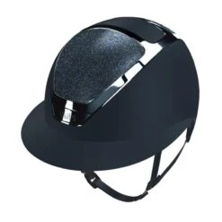 Helmet Kask Starlady Prestige Chrome Crystals Carpet -Equestrian Equipment Store Ksk 20 Kask StarladyPrestigeChromeCrystalsCarpet Blue 1