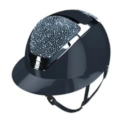 Helmet Kask Starlady Pure Shine Chrome Crystals Galuchat -Equestrian Equipment Store Ksk 26 Kask StarladyPureShineChromeCrystalsGaluchat Blue 1