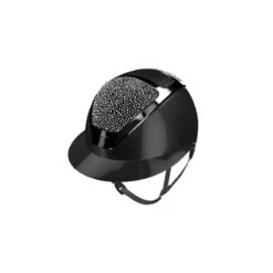 Helmet Kask Starlady Carbon Shine Chrome Crystals Galuchat