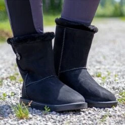 Outdoor Boots HKM Davos Button 17 Outdoor Boots HKM Davos Button -Equestrian Equipment Store Outdoor boots HKM Davos Button 125636500 Black 2