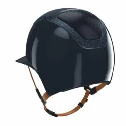 Helmet Kask Starlady Pure Shine Crystals Frame Brown Strap -Equestrian Equipment Store Rijhelm Kask Starlady Shine met swarovski frame 14370 BlauwShine 2