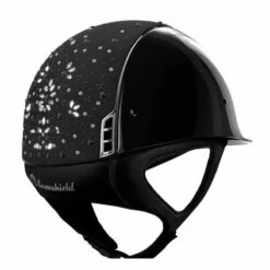 Helmet Samshield Glossy Pearl Drop Chrome Silver -Equestrian Equipment Store Rijhelm Samshield Glossy met Pearl Drop 14635 Black 2