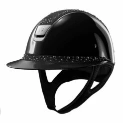Helmet Samshield Miss Shield Glossy Night Pearl Chrome Silver 10 Helmet Samshield Miss Shield Glossy Night Pearl Chrome Silver -Equestrian Equipment Store Rijhelm Samshield Miss Shield Glossy met Night Pearl Top 14638 Black 1