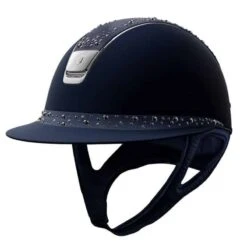 Helmet Samshield Miss Shield Shadowmatt Night Pearl Chrome Silver 8 Helmet Samshield Miss Shield Shadowmatt Night Pearl Chrome Silver -Equestrian Equipment Store Rijhelm Samshield Miss Shield Shadowmatt met Night Pearl Top 14640 Blue 1