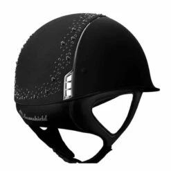 Helmet Samshield Shadowmatt Night Pearl Chrome Silver 9 Helmet Samshield Shadowmatt Night Pearl Chrome Silver -Equestrian Equipment Store Rijhelm Samshield Shadowmatt met Night Pearl Top 14642 Black 2