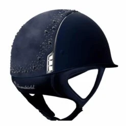 Helmet Samshield Shadowmatt Night Pearl Chrome Silver 11 Helmet Samshield Shadowmatt Night Pearl Chrome Silver -Equestrian Equipment Store Rijhelm Samshield Shadowmatt met Night Pearl Top 14642 Blue 2