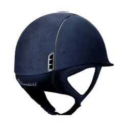 Helmet Samshield Alcantara Chrome Silver -Equestrian Equipment Store S001 Samshield Alcantara BlueBack