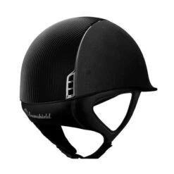 Helmet Samshield Alcantara Leather Chrome Silver -Equestrian Equipment Store S002 Samshield AlcantaraLeather BlackBack
