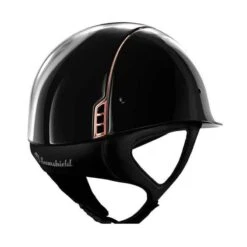 Helmet Samshield Glossy Crystal Fabric Rose Gold -Equestrian Equipment Store S010 Samshield Standard Glossy Glossy Crystal Fabric Rosegold Black Back