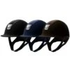 Helmet Samshield Shadowmatt Leather Chrome Silver -Equestrian Equipment Store S019 Samshield Standard Shadowmatt Leather Chrome Silver Overzicht