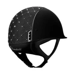Helmet Samshield Shadowmatt Lozenge Chrome Silver 11 Helmet Samshield Shadowmatt Lozenge Chrome Silver -Equestrian Equipment Store S021 Samshield Standard Shadowmatt Lozenge Chrome Silver Black Back