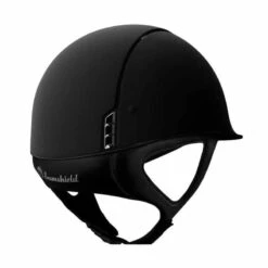 Helmet Samshield Shadowmatt Crystal Fabric Matte Trim -Equestrian Equipment Store S022 Samshield Standard Shadowmatt Shadowmatt Crystal Fabric Black Black Back