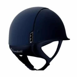 Helmet Samshield Shadowmatt Crystal Fabric Matte Trim -Equestrian Equipment Store S022 Samshield Standard Shadowmatt Shadowmatt Crystal Fabric Blue Blue Back