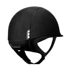 Helmet Samshield Alcantara Crystal Fabric Matte Trim 9 Helmet Samshield Alcantara Crystal Fabric Matte Trim -Equestrian Equipment Store S039 Samshield Alcantara Alcantara Crystal fabric Crome black Black Back