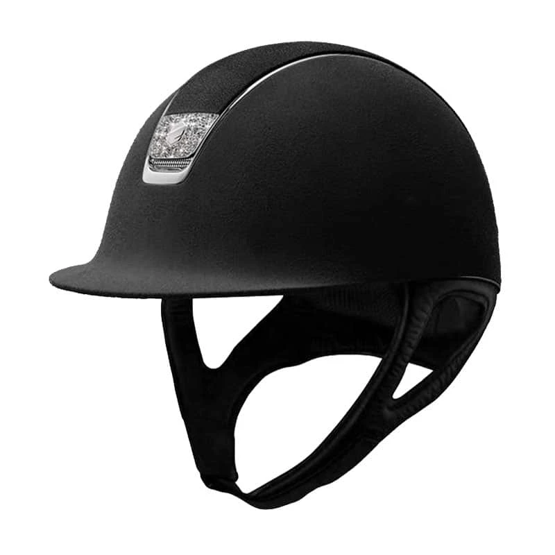 Helmet Samshield Alcantara Crystal Fabric Chrome Silver 4 Helmet Samshield Alcantara Crystal Fabric Chrome Silver - Image 2