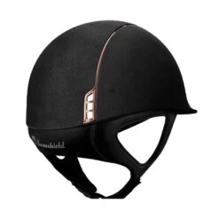 Helmet Samshield Alcantara Rosegold -Equestrian Equipment Store S043 Samshield Alcantara Alcantara Rosegold Black Back