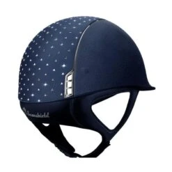 Helmet Samshield Alcantara Fancy Swarovski Chrome Silver 11 Helmet Samshield Alcantara Fancy Swarovski Chrome Silver -Equestrian Equipment Store S046 Samshield Alcantara Fancy Swarovski Chrome silver Blue Back