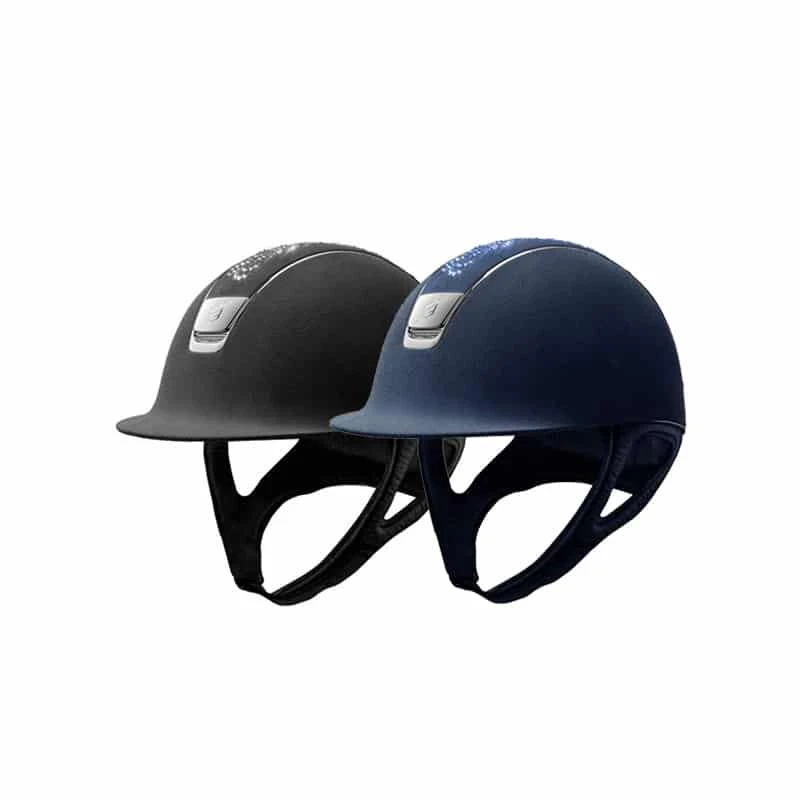 Helmet Samshield Alcantara Flower Swarovski Chrome Silver 3 Helmet Samshield Alcantara Flower Swarovski Chrome Silver