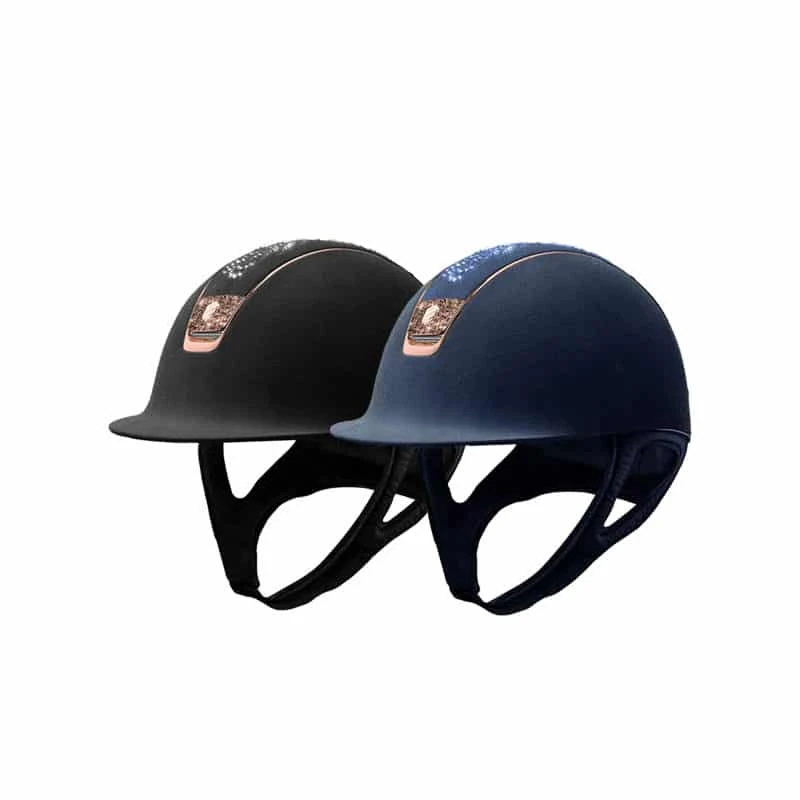 Helmet Samshield Alcantara Flower Swarovski Crystal Fabric Rosegold 3 Helmet Samshield Alcantara Flower Swarovski Crystal Fabric Rosegold