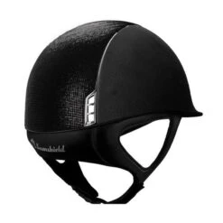 Helmet Samshield Alcantara Shimmer Chrome 11 Helmet Samshield Alcantara Shimmer Chrome -Equestrian Equipment Store S051 Samshield Alcantara Shimmer Chrome silver Black Back