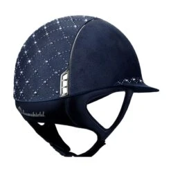 Helmet Samshield Miss Shield Alcantara Lozenge Chrome 13 Helmet Samshield Miss Shield Alcantara Lozenge Chrome -Equestrian Equipment Store S064 Samshield Miss Shield Alcantara Lozenge Chrome silver Blue Backkopie