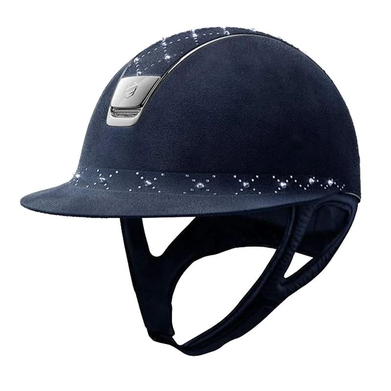 Helmet Samshield Miss Shield Alcantara Lozenge Chrome 6 Helmet Samshield Miss Shield Alcantara Lozenge Chrome - Image 4