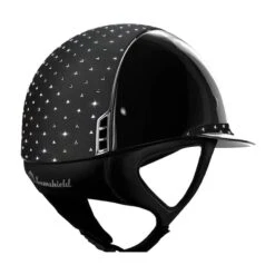 Helmet Samshield Miss Shield Glossy Fancy Swarovski Chrome Silver -Equestrian Equipment Store S069 Samshield Miss Shield Glossy Fancy Swarovski Chrome Silver Black Backkopie
