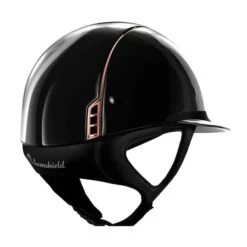 Helmet Samshield Miss Shield Glossy Rose Gold -Equestrian Equipment Store S076 Samshield Miss Shield Glossy Glossy Chrome Rose Black Back