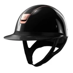 Helmet Samshield Miss Shield Glossy Rose Gold -Equestrian Equipment Store S076 Samshield Miss Shield Glossy Glossy Chrome Rose Black Front