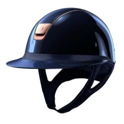 Helmet Samshield Miss Shield Glossy Rose Gold -Equestrian Equipment Store S076 Samshield Miss Shield Glossy Glossy Chrome Rose Blue Front