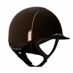 Helmet Samshield Miss Shield Shadowmatt Flower Swarovski Rosegold -Equestrian Equipment Store S096 Samshield MissShield Shadowmatt FlowerSwarovski Brown Marron Rosegold Back