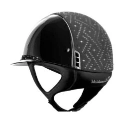 Helmet Samshield Miss Shield Glossy Aztec Chrome Silver -Equestrian Equipment Store S101 Miss Shield Glossy Aztec Chrome Black 2 1